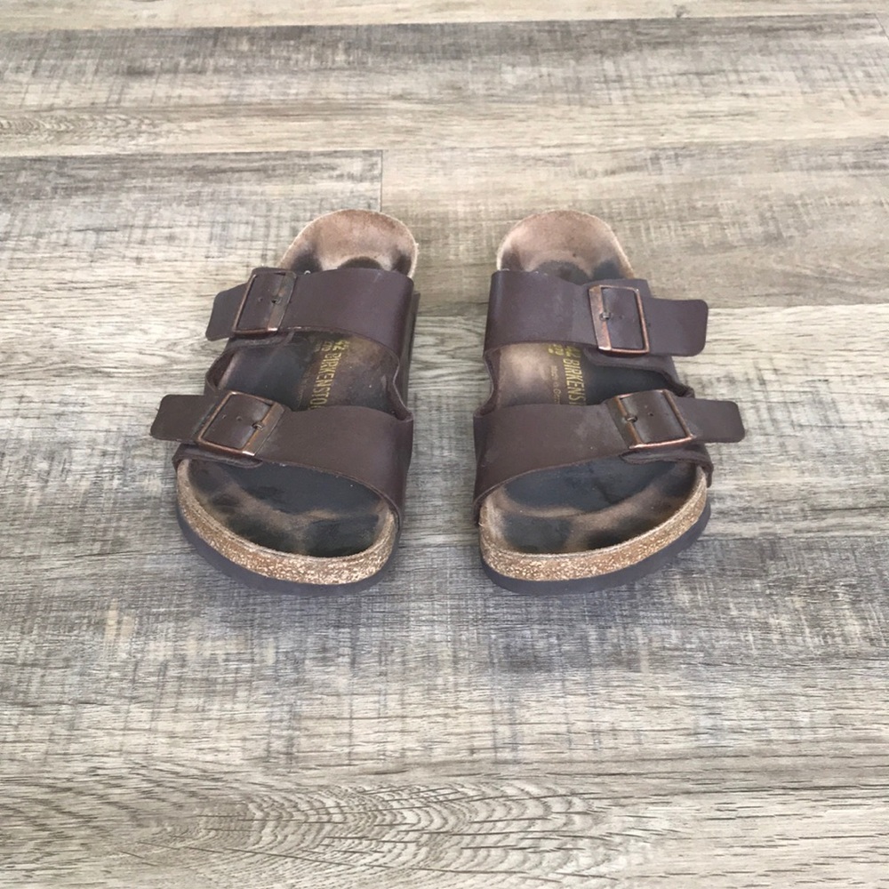 Brown two straps Birkenstocks